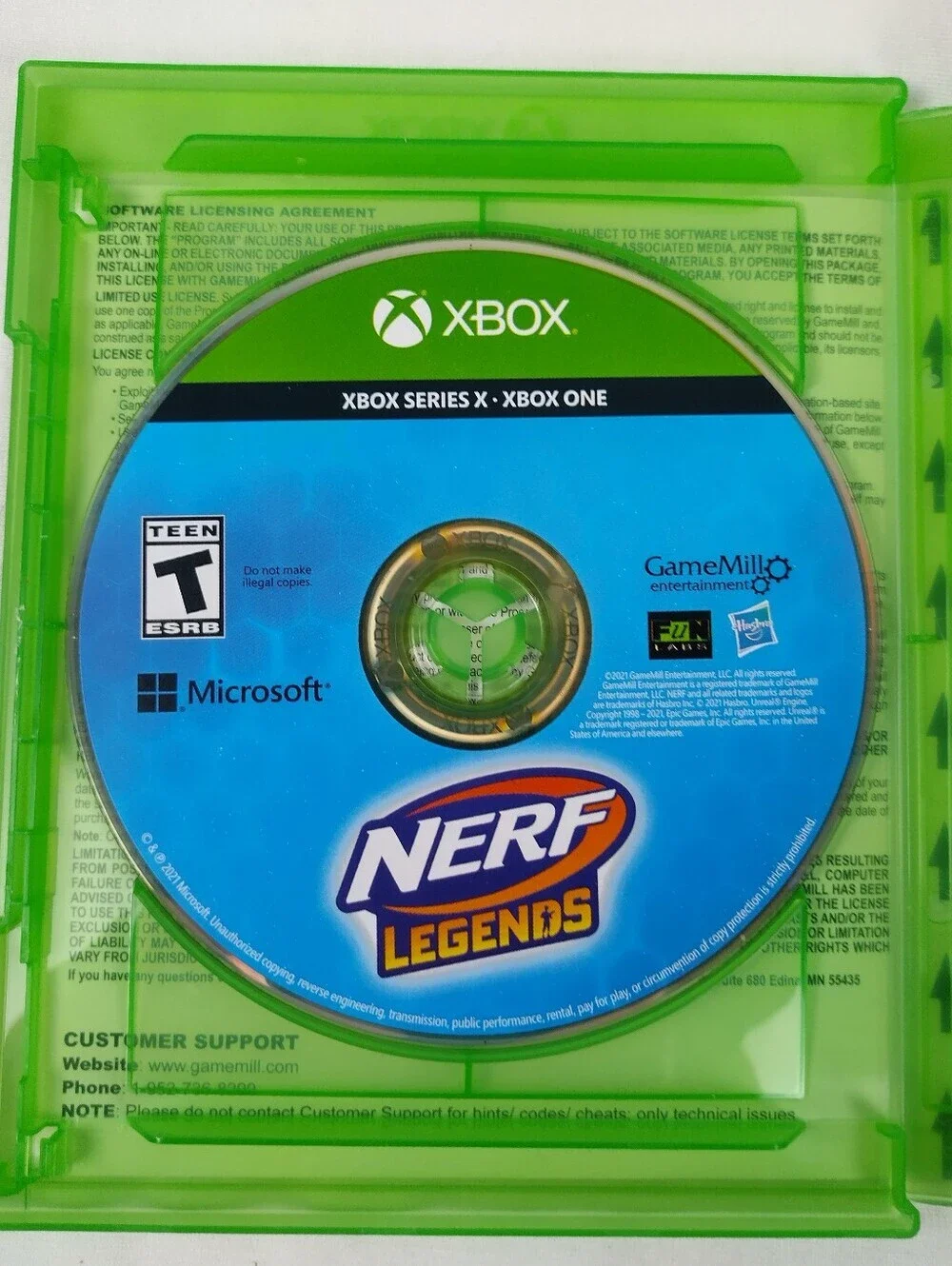 NERF Legends Microsoft Xbox One, Xbox Series X - no Manual Video Game